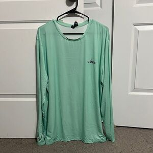 Mint Green Long Sleeve Fishing Shirt